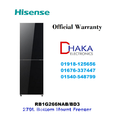 Hisense 270L RB1G266NAB Bottom Mount Freezer